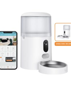 Sight Double 4L Bowl Smart App Enabled Feeder for Cats and Dogs