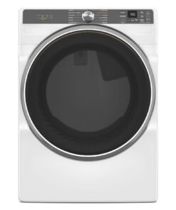 Whirlpool – 7.4 Cu. Ft. Smart Gas Dryer with Steam and Wrinkle Shield Option – White