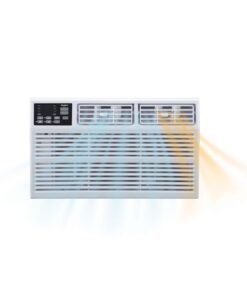 Whirlpool – 1,500 Sq. Ft. 23,200 BTU 230V Window Mounted Air Conditioner with Supplemental Heat – White