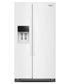 Whirlpool – 36 in. Wide 21 cu. ft. Side-by-Side Counter-Depth Refrigerator with In-Door Ice & Water – White