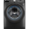 GE – 4.6 Cu. Ft. High-Efficiency Stackable Smart Front Load Washer with Microban Antimicrobial Technology – Carbon Graphite