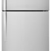 Whirlpool – 33 in. Wide 21.3 cu. ft. Top-Freezer Refrigerator – Monochromatic Stainless Steel