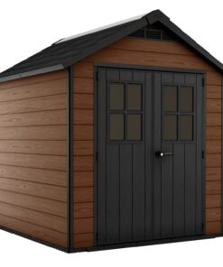 Keter Newton 7 x 7ft Double Door Outdoor Apex Plastic Garden Shed