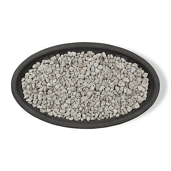 Real Flame 48.25 in. x 28.25 in. Riverside Oval Propane Gas Fire Bowl, Shale