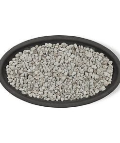 Real Flame 48.25 in. x 28.25 in. Riverside Oval Propane Gas Fire Bowl, Shale