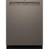 GE – 24″ Front Control Built-In Stainless Steel Tub Dishwasher with 3rd Rack, Sanitize Cycle and 47 dBA – Slate