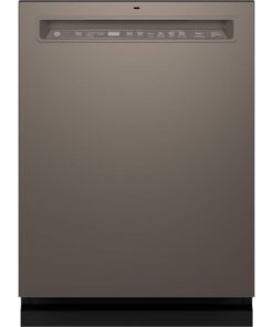 GE – 24″ Front Control Built-In Stainless Steel Tub Dishwasher with 3rd Rack, Sanitize Cycle and 47 dBA – Slate