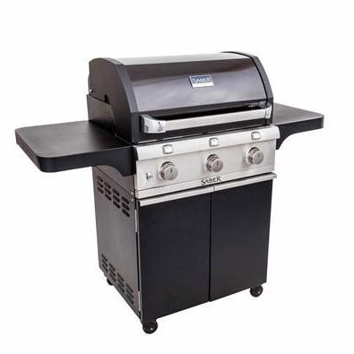 Saber Deluxe Black 3-Burner Grill