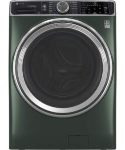 GE Profile – 5.5 Cu. Ft. High Efficiency Stackable Smart Front Load Washer with Steam and UltraFresh Vent System+ With OdorBlock – Jade Green