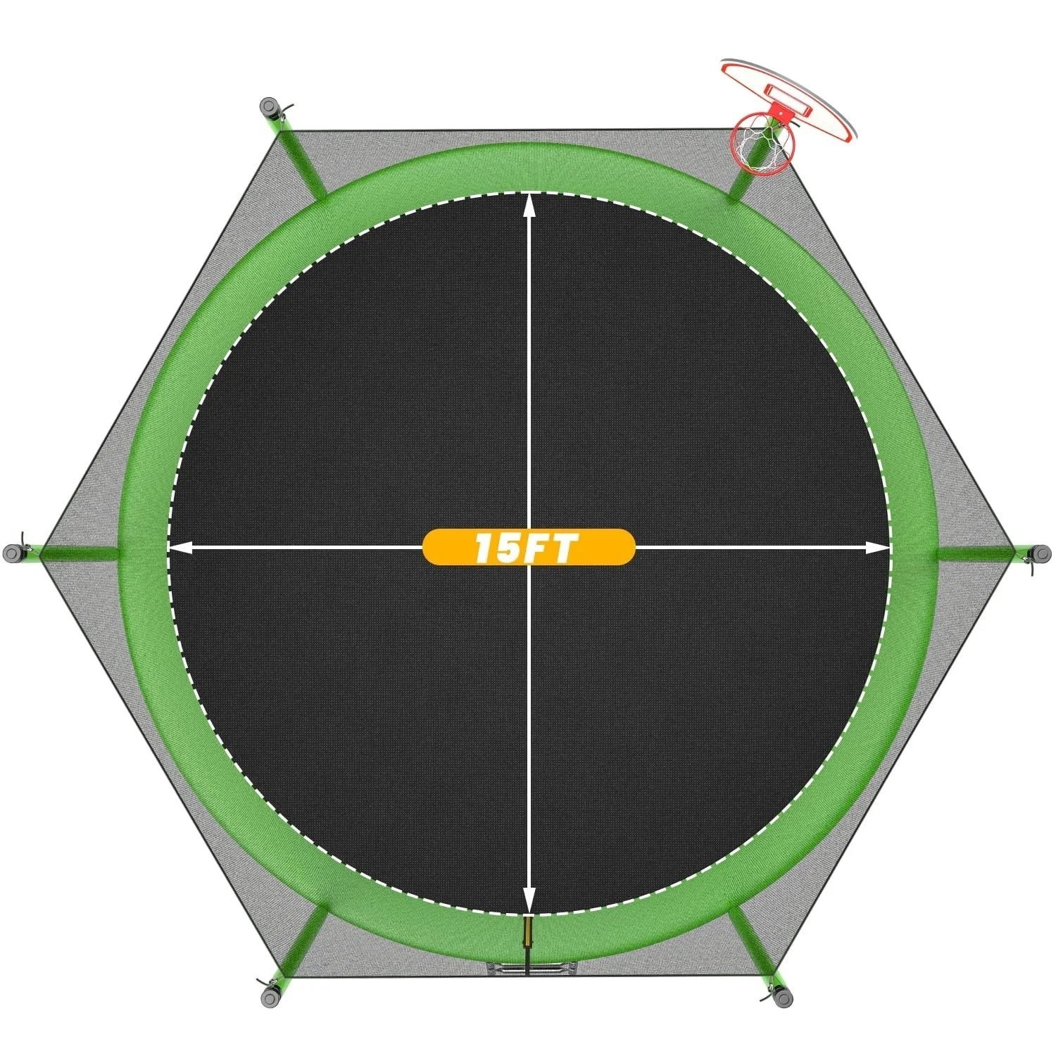 JumpFlex HERO 15ft Trampoline