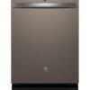GE – 24″ Top Control Built-In Stainless Steel Tub Dishwasher with 3rd Rack, Sanitize Cycle and 47 dBA – Slate
