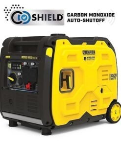 New!Champion Power Equipment 5500Watt Wireless Remote Start RV Ready Portable Inverter Generator with Quiet Technology & CO Shield
