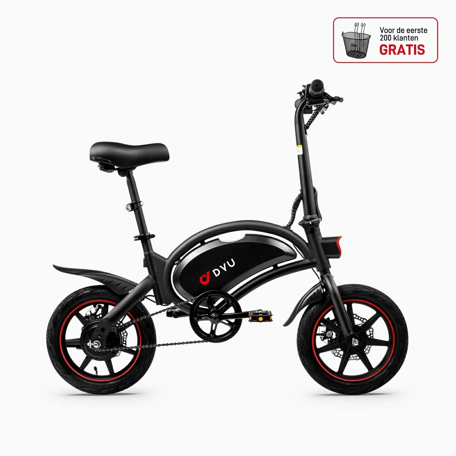 DYU D3F 14 Inch Mini Opvouwbare Elektrische Fiets