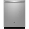 GE – 24″ Top Control Built-In Stainless Steel Tub Dishwasher with 3rd Rack, Sanitize Cycle and 47 dBA – Stainless Steel