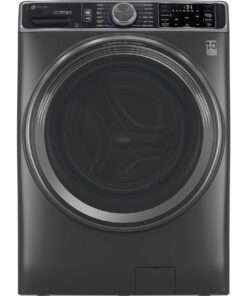 GE Profile – 5.5 Cu. Ft. High Efficiency Stackable Smart Front Load Washer with Steam and UltraFresh Vent System+ With OdorBlock – Carbon Graphite