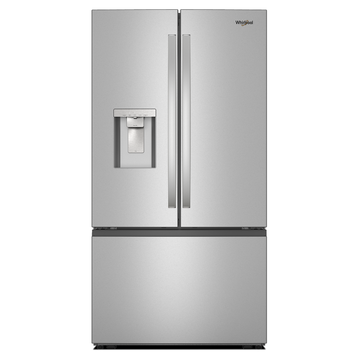 Whirlpool – 36 in. Wide 30 cu. ft. French Door Refrigerator with In-Door Water and Ice Maker – Fingerprint-Resistant Stainless Finish