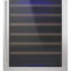 Whirlpool – 54-Bottle Built-In Wine Cooler – Stainless Steel