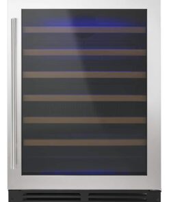 Whirlpool – 54-Bottle Built-In Wine Cooler – Stainless Steel