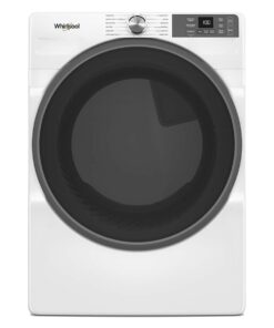 Whirlpool – 7.4 Cu. Ft. Stackable Smart Electric Dryer with Wrinkle Shield Option – White