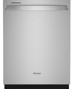 Whirlpool – 24” Dishwasher with AI Intelligent Wash and 47 dBA – Stainless Steel