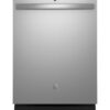 GE – 24″ Top Control Built-In Hybrid Stainless Steel Tub Dishwasher with Dry Boost – Stainless Steel