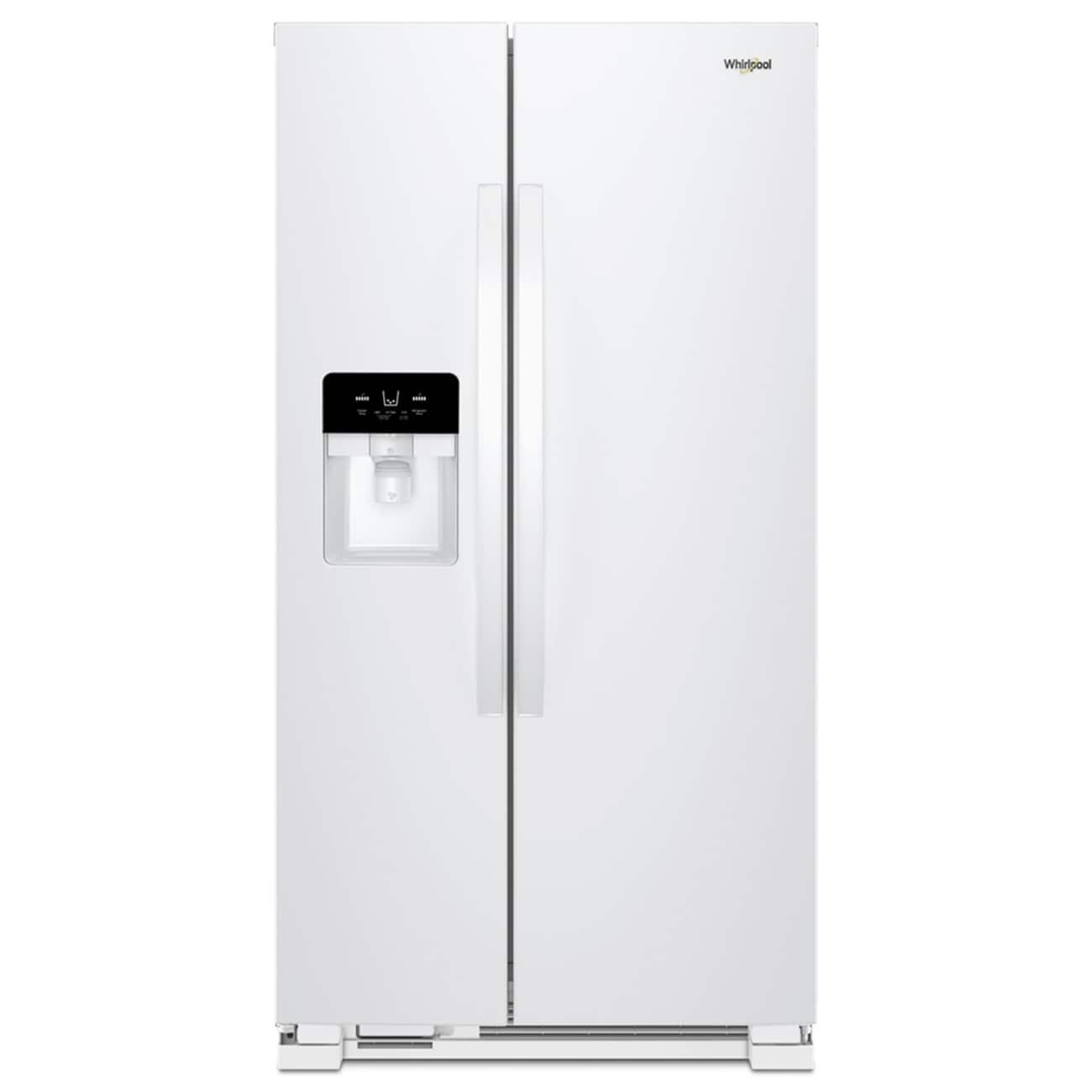 Whirlpool – 36 in. Wide 21 cu. ft. Side-by-Side Refrigerator with LED Interior Lighting – White