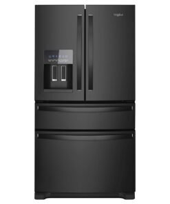 Whirlpool – 36 in. Wide 25 cu. ft. French Door Refrigerator with Two-Tier Freezer Storage – Black