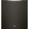 Whirlpool – 24” Stainless Steel Dishwasher with AI Intelligent Wash – 47 dBA .- Print Resistant Black Stainless – Print Resist Blk Stnlss