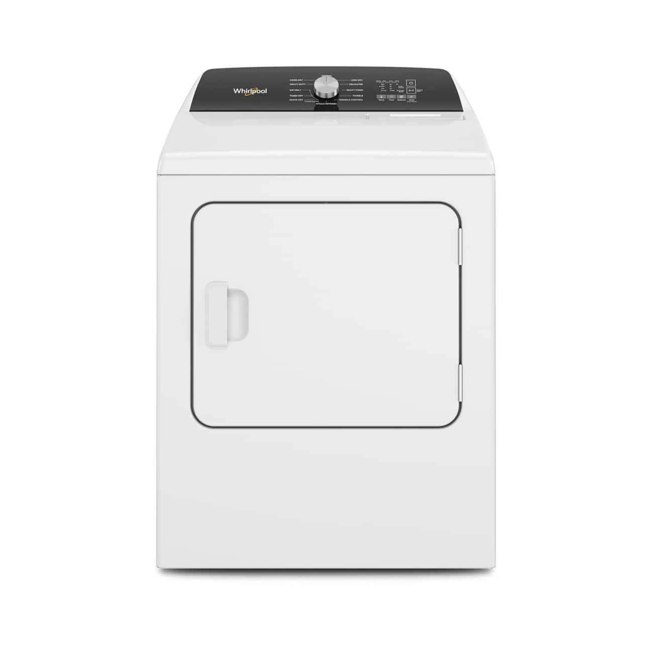 Whirlpool – 7.0 Cu. Ft. Electric Dryer with Steam and Moisture Sensing – White