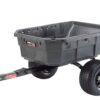 Ohio Steel ATV CARTS 12.5 cu. ft. Poly ATV Cart, 1250 lb. capacity w/ swivel dump #4048PS-ATV