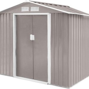 HATTORO S300 gereedschapsschuur tuinhuis schuur 15 m³ lichtgrijs