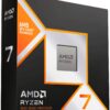 AMD – Ryzen 7 9800X3D 8-Core – 16-Thread 4.7 GHz (5.2 GHz Max Boost) Socket AM5 PCI Express 5.0 Unlocked Desktop Processor – Silver