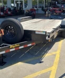 18 Foot Big Tex Black Heavy Duty Tandem Axle Equipment Trailer (14ET-18BK-MR)