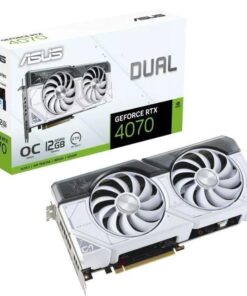 Asus NVIDIA GeForce RTX 4070 12 GB GDDR6X 192 bit PCIE 4.0 16x 1xHDMI 3xDisplayPort DUAL-RTX4070-O12G-WHITE