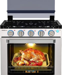 Camplux 21 Inches RV Stove Gas Range Oven 3 Burners Cooktop