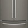 GE – 33 in. Wide 24.7 Cu. Ft. French Door Refrigerator with Internal Water Dispenser – Slate