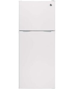 GE – 24 in. Wide 11.6 Cu. Ft. Top-Freezer Refrigerator with ENERGY STAR Certification – White