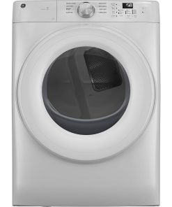 GE – 7.8 Cu. Ft. Stackable Smart Electric Dryer with Sanitize Cycle – White