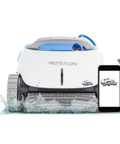Dolphin Proteus DX5i Wi-Fi Robotic Pool Cleaner with Waterline Scrubber – For Pools up to 50 ft