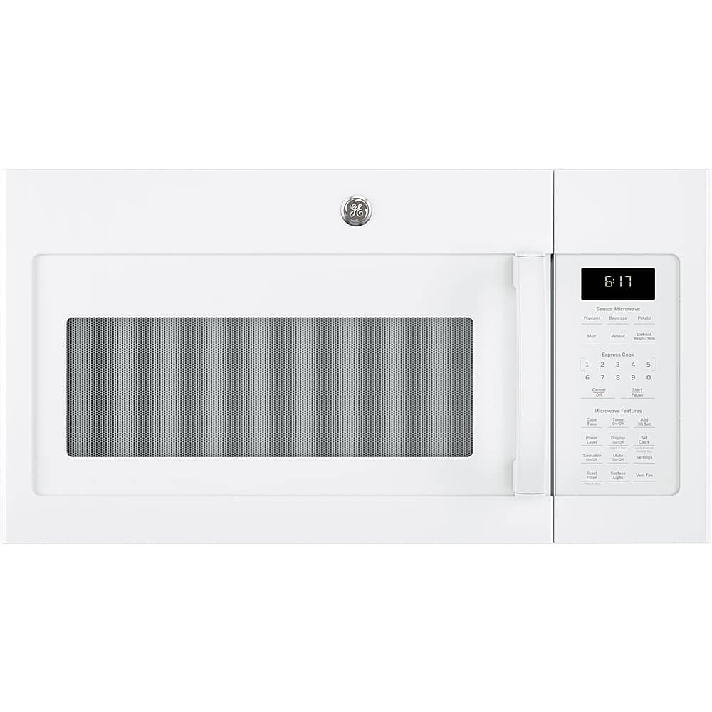 GE – 1.7 Cu. Ft. Over-the-Range Microwave with Sensor Cooking and Defrost – White