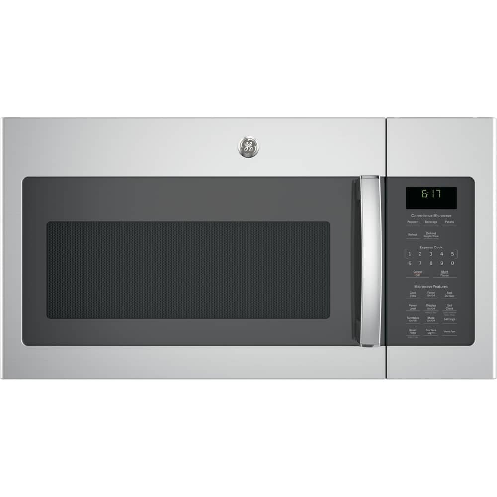 GE – 1.7 Cu. Ft. Over-the-Range Microwave with Convenience Cooking Controls – Stainless Steel