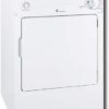 GE – 3.6 Cu. Ft. Stackable Electric Dryer with Portable – White