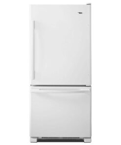 Amana – 30 in. Wide 18 cu. ft. Bottom-Freezer Refrigerator with EasyFreezer Pull-Out Drawer – Stainless Steel