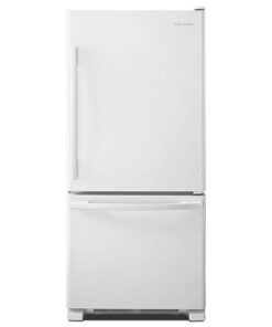 Amana – 30 in. Wide 18 cu. ft. Bottom-Freezer Refrigerator with EasyFreezer Pull-Out Drawer – White