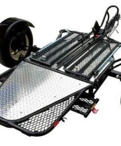 Single Rail Motorcycle Trailer – Compact, Easy-to-Tow Hauler for One Bike