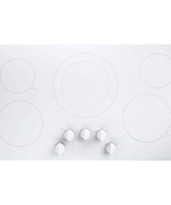 GE – 36 in. Wide 5 Element Built-In Electric Cooktop with Dual-Ring Element – White