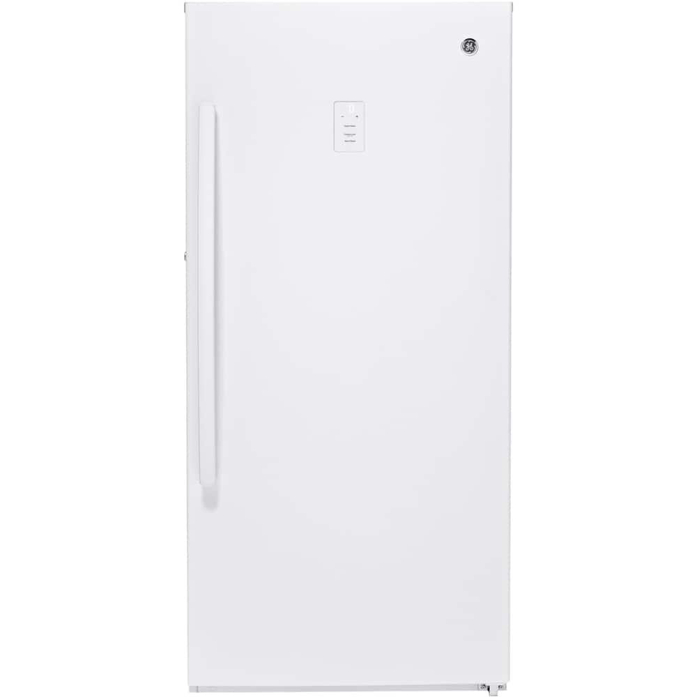 GE – 14.1 Cu. Ft. Frost-Free Upright Freezer – White