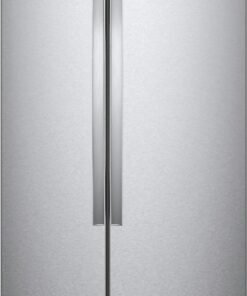 Whirlpool – 33 in. Wide 21.7 cu. ft. Side-by-Side Refrigerator – Monochromatic Stainless Steel