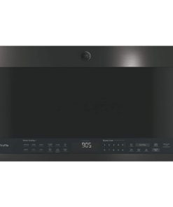 GE Profile – 2.1 Cu. Ft. Over-the-Range Microwave with Sensor Cooking and Chef Connect – Black Stainless Steel