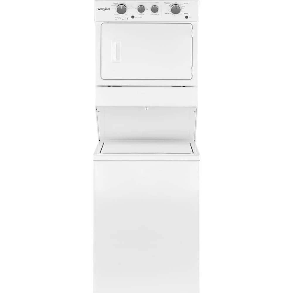 Whirlpool – 3.5 Cu. Ft. Top Load Washer and 5.9 Cu. Ft. Gas Dryer with Dual Action Agitator – White